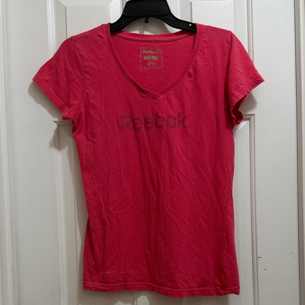 Reebok Women's Bright Pink Short Sleeve Tee